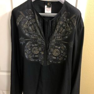 Men’s JUST Cavalli Italian Made Black Long Sleeve